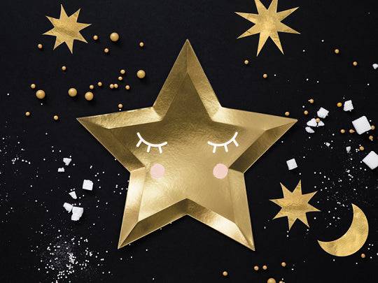 Plates Little Star Golden Star - TPP38-019M
