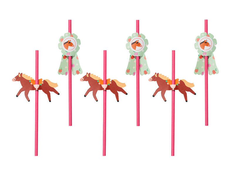 Straws Horses with Topper - NSL2