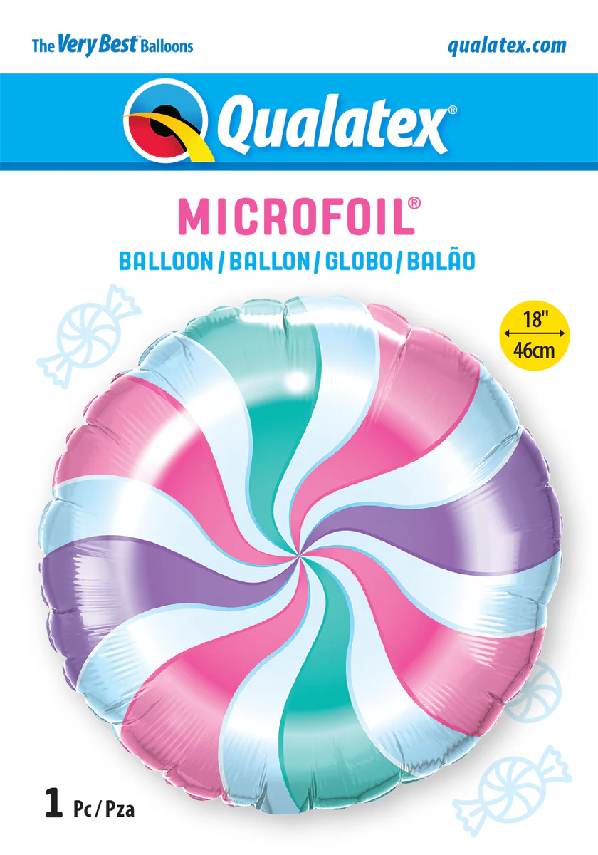 "Colorful candy-themed balloon for birthday or baby shower"