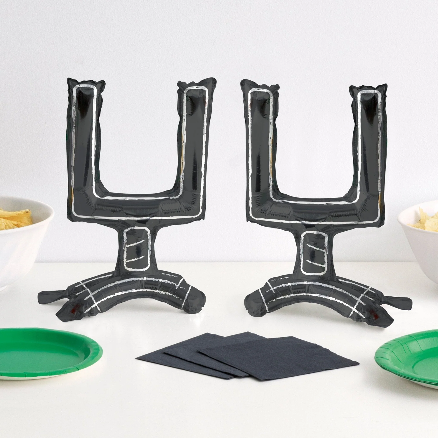 “Football goalpost standing centerpiece, 11.5 inch, 2-pack."