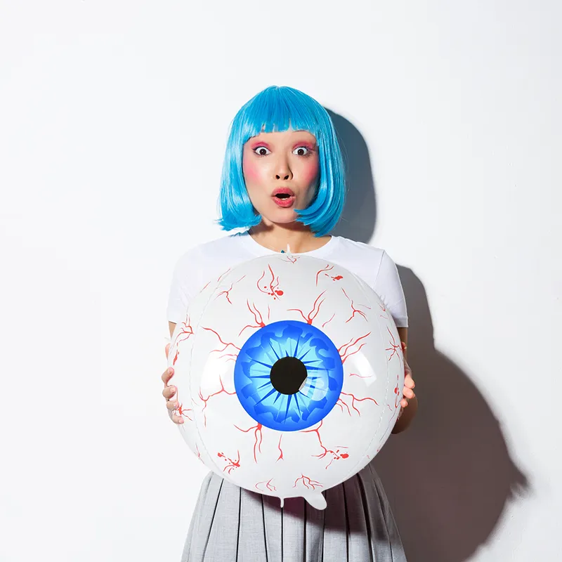 Scary eyeball mylar balloon for Halloween décor