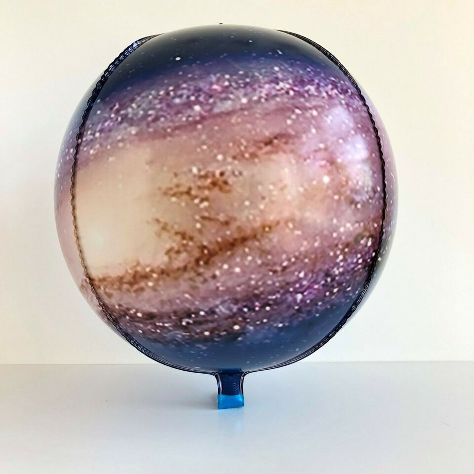 Galaxy globe sphere foil balloon 22 inch with realistic space print for party decoration