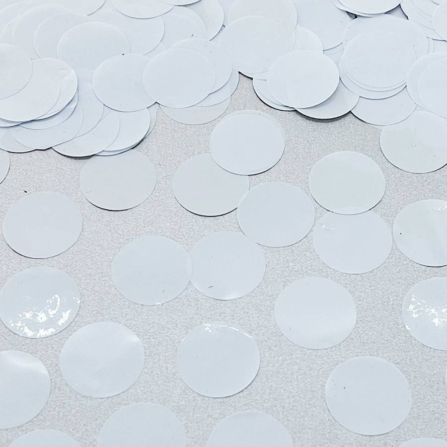 White Metallic Round Confetti 0.8 Oz | Party Decoration – Funny ...