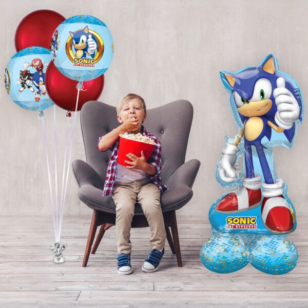Sonic the Hedgehog 2 freestanding foil balloon, 53 inches tall, SEGA licensed