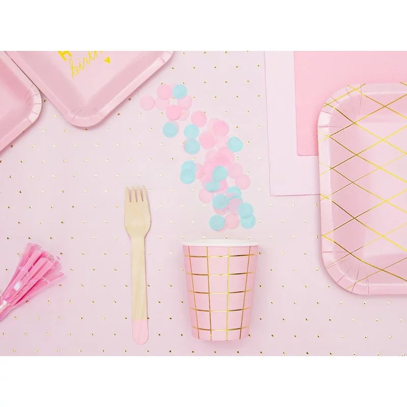 Wooden Cutlery Light Pink  SDR1-081J