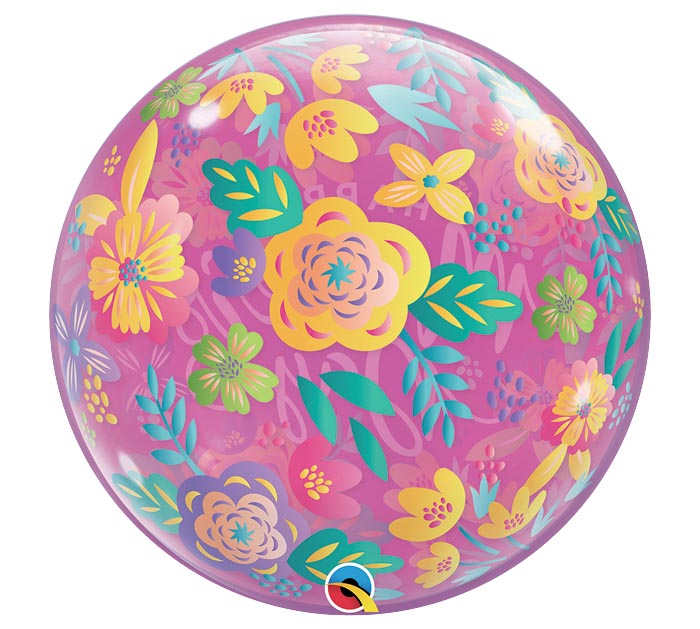 Mother's Day Colorful Floral Bubble 17420