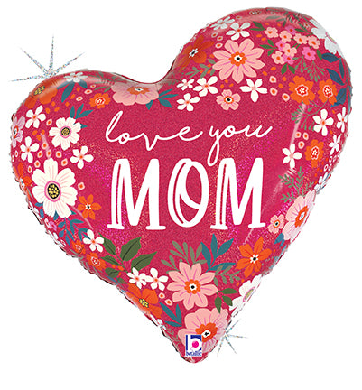 Happy Mother's Day Floral Heart 25171