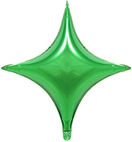 Star Point Baloon Mini 4 Point Green Star Foil Balloon 10 in | Anagram 45965 – Funny ...