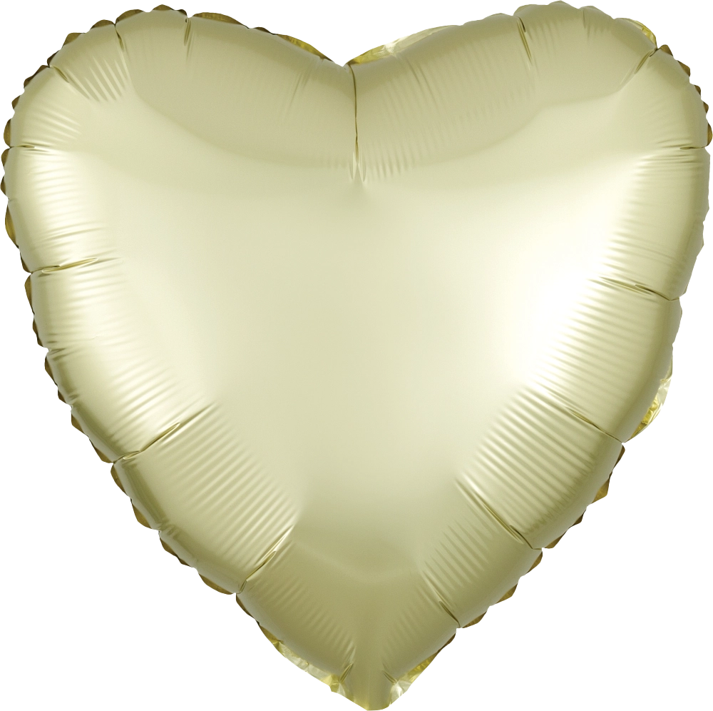 Satin Luxe Pastel Yellow Heart 39902