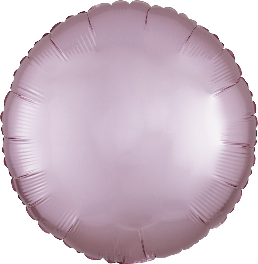 Satin Luxe Pastel Pink Round 39907