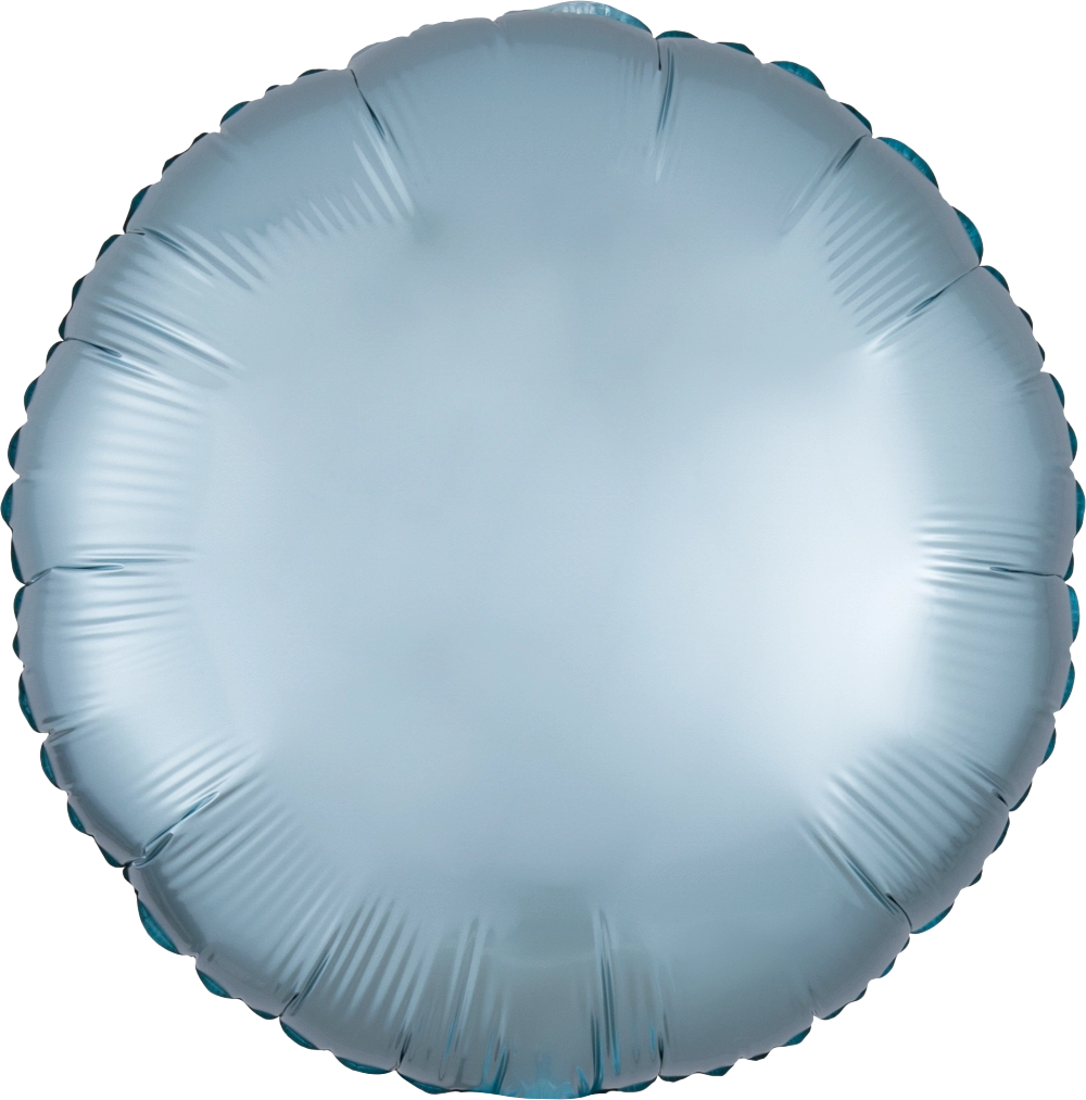 Satin Luxe Pastel Blue Round 39910