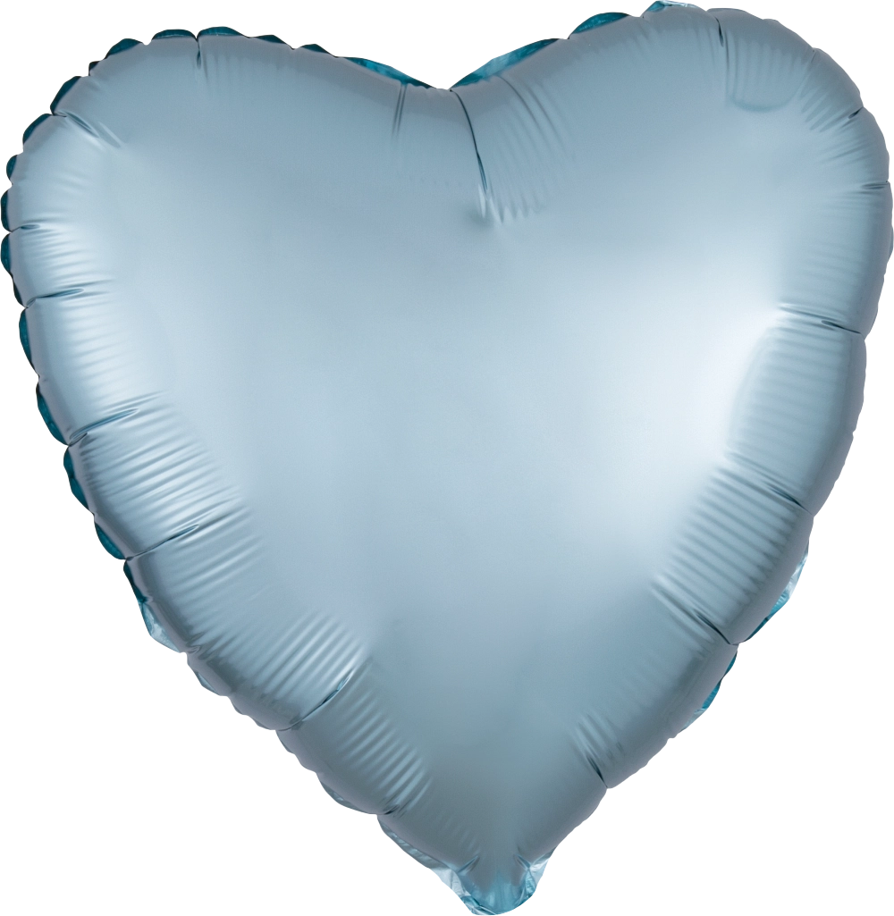 Satin Luxe Pastel Blue Heart 39911