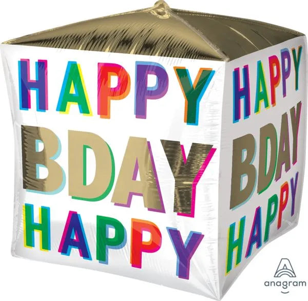 Happy Birthday Offset Letters Cubez 4181401