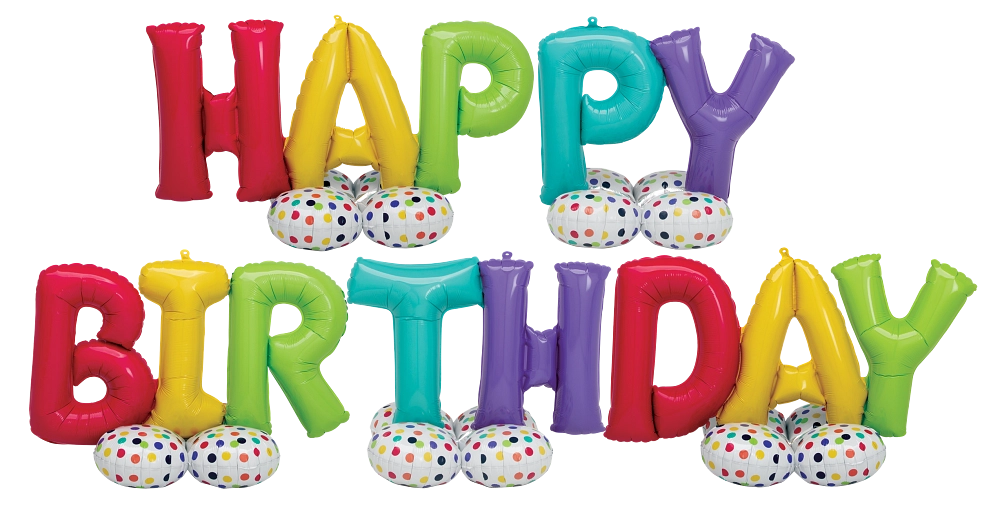 Airloonz Phrase Happy Birthday Kit 4449011