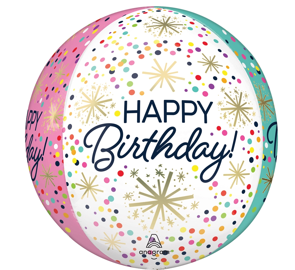 Confetti Sprinkle Happy Birthday Orbz 4485401