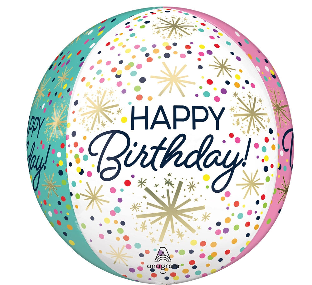 Confetti Sprinkle Happy Birthday Orbz 4485401
