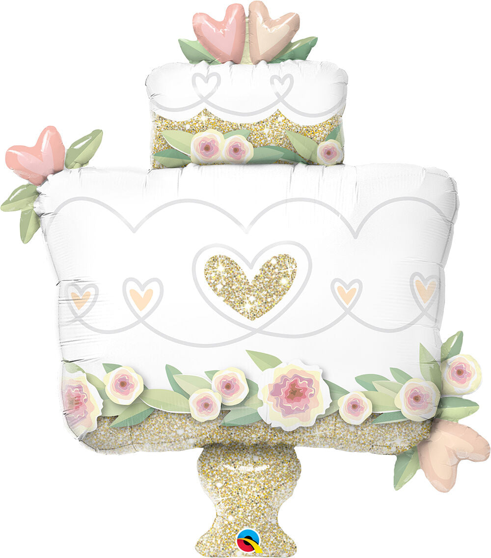 Glittering Gold Wedding Cake 57377