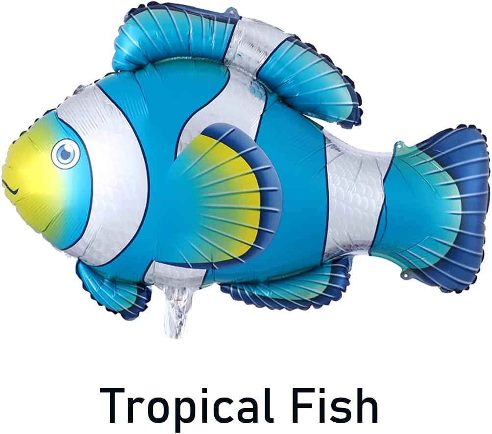 Mini Tropical Blue Fish 054369 - 10 in