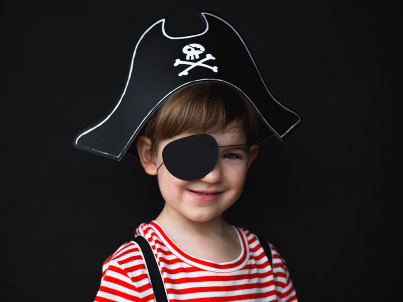 Pirate's Hat and eyepatch, 5.5in