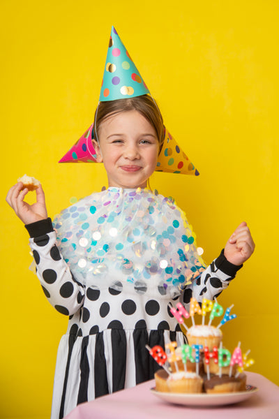 Party hats Dots, mix, 6.3in