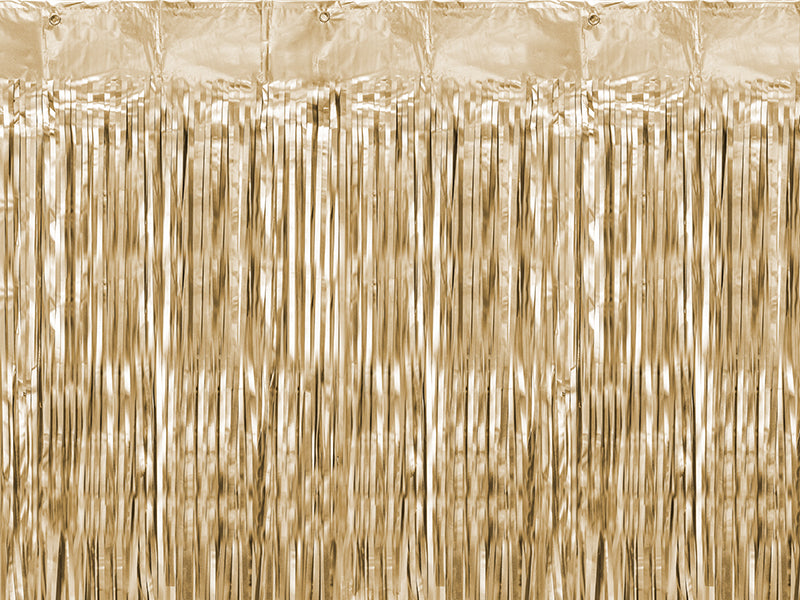 Party Curtain, Gold, 35.4 x 98.4 in