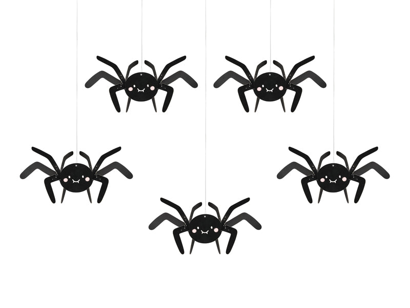 Paper decoration Spiders Black - DNT10