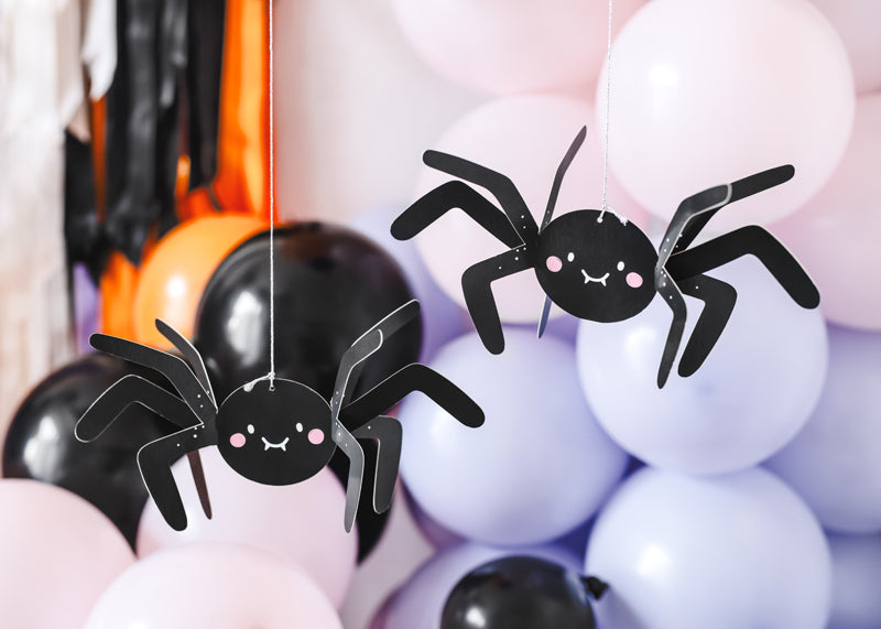 Paper decoration Spiders Black - DNT10