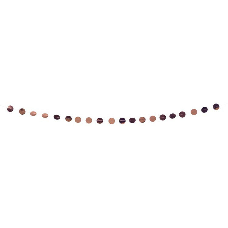 Mini Banner Metallic Rose Gold Circle 98133