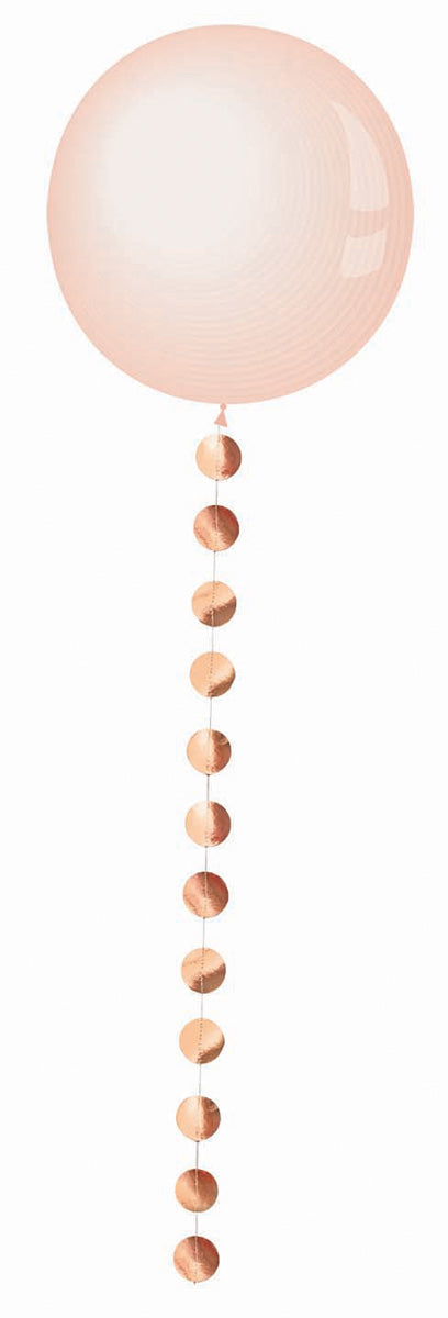 Mini Banner Metallic Rose Gold Circle 98133