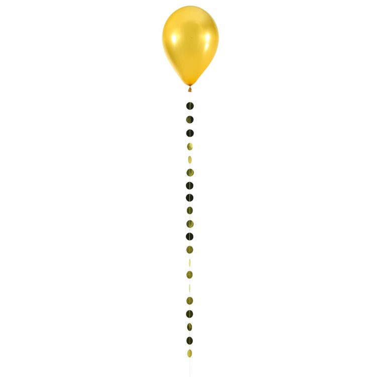 Mini Banner Metallic Gold Circle 98575