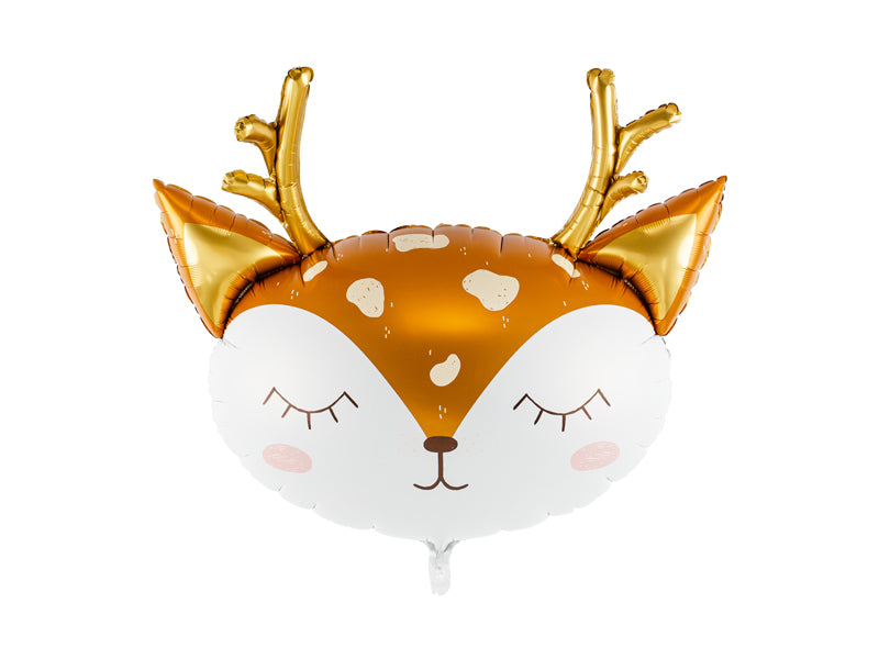 Foil Balloon Deer, 28.7 x 25.2 in, mix