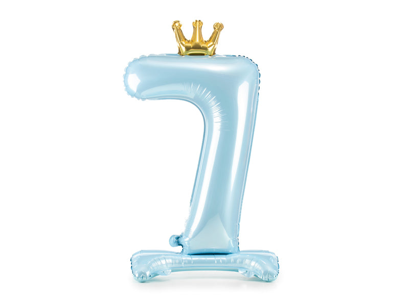 Standing Foil Balloon Number "7" Sky-Blue - FB126M-7-011