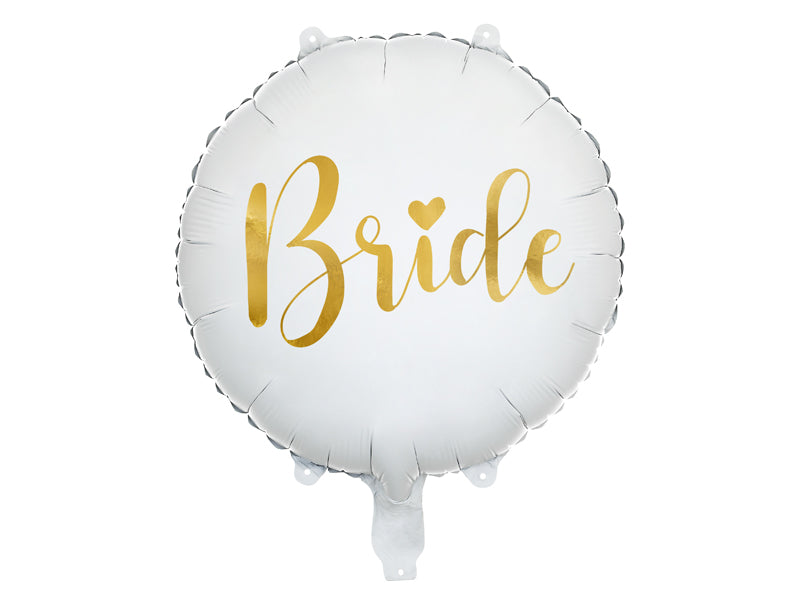 Foil Balloon Bride White - FB138