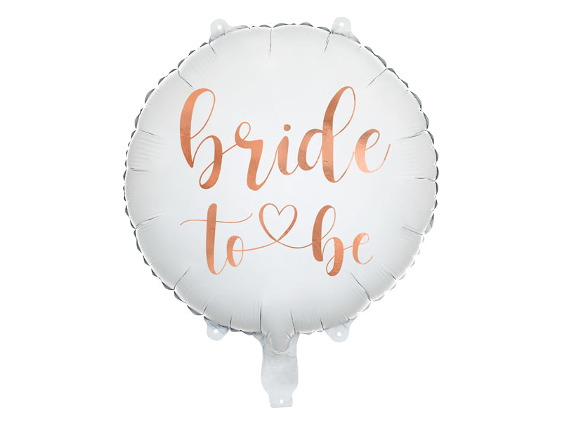 Foil balloon Bride to be 17.7in, white