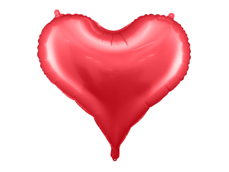 Foil Balloon Heart, 29.9 x 25.4 in, Red