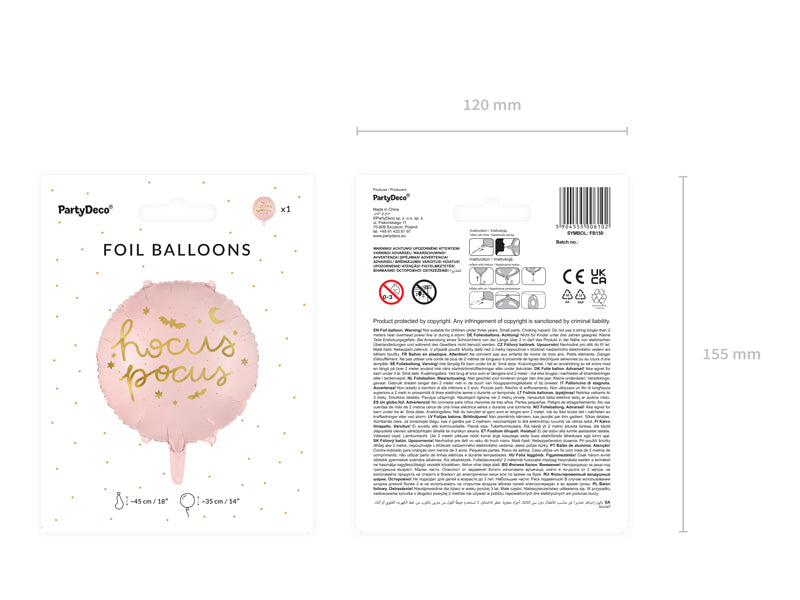 Foil Balloon Hocus Pocus Pink - FB150