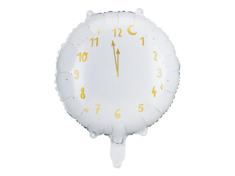 Foil Balloon Clock White - FB159-008