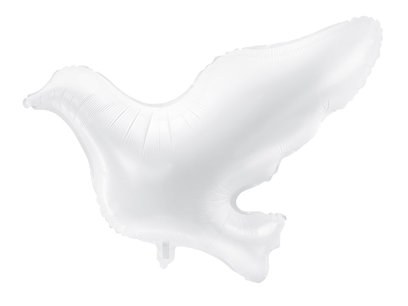 Foil Balloon Dove, white, 30.3x26.0in