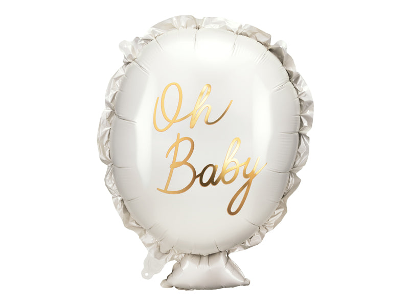Foil balloon Oh baby, 20.9x27.2in, mix