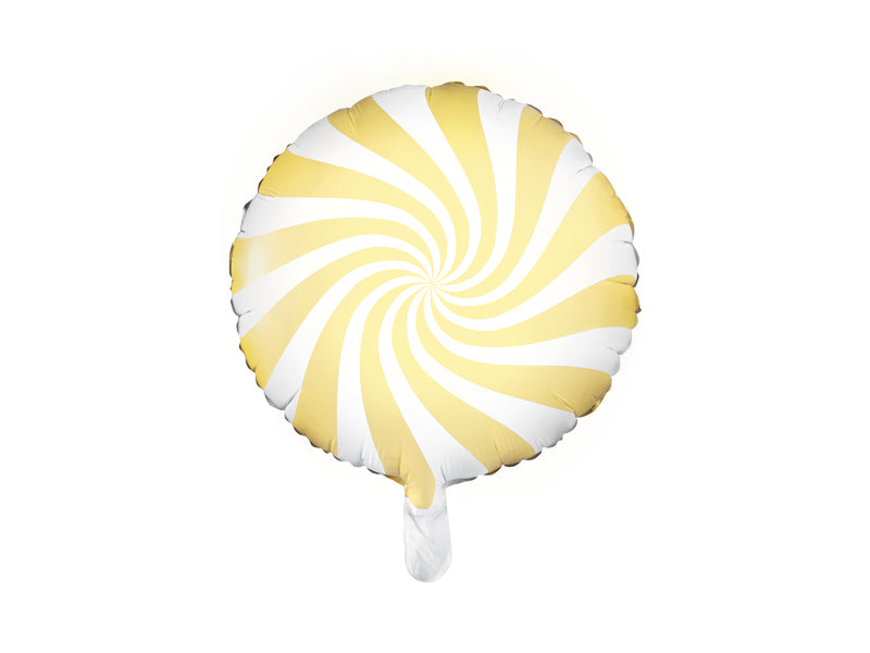 Foil balloon Candy, 13.8in, light yellow