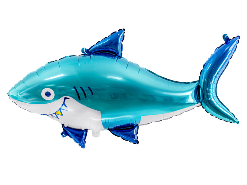 Foil balloon Shark, 40.2x24.4in, mix