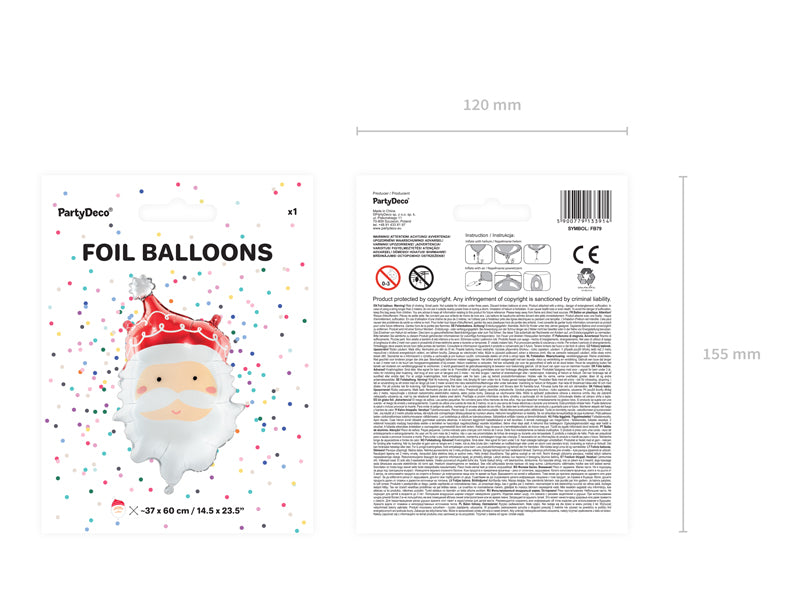 Foil Balloon Santa Mix - FB79