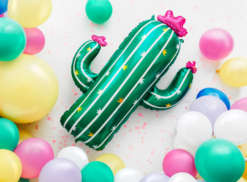 Foil Balloon Cactus, 23.6 x 32.3 in, mix