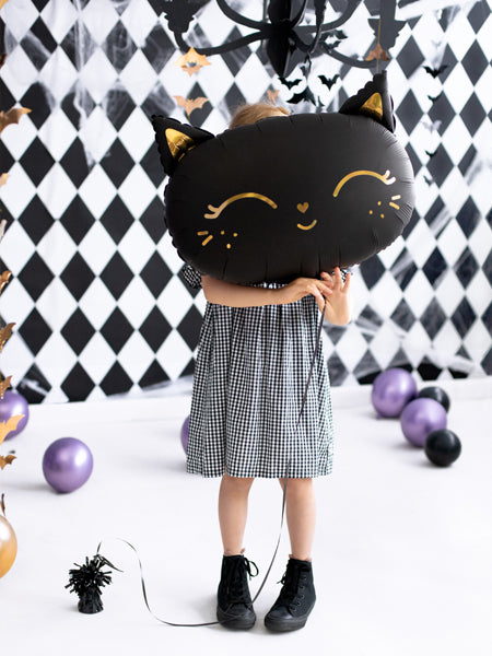 Foil Balloon Cat Black - FB84