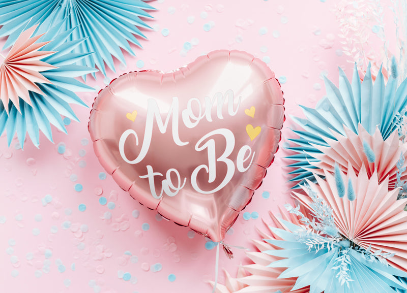 Foil balloon Mom to Be, 13.8in, pink