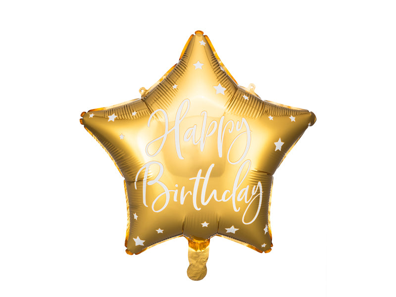 Foil Balloon Happy Birthday Gold - FB93-019