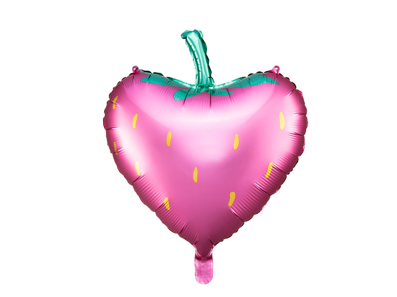 Foil balloon Strawberry, 16.5x17.7in, mix