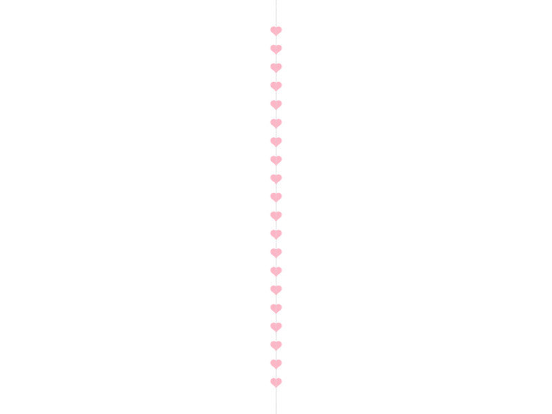 Garland Hearts, pink, 11.5ft