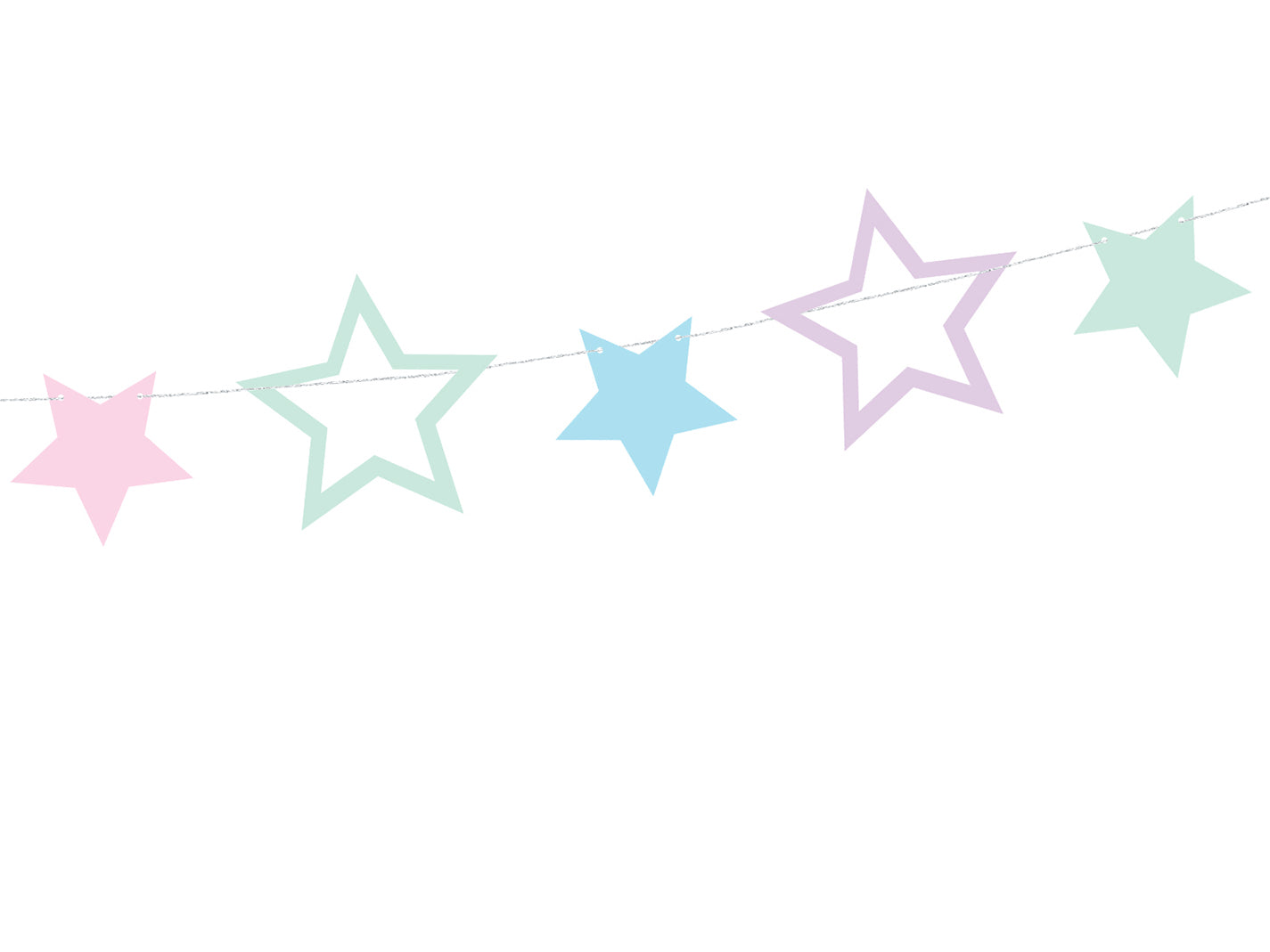 Garland Unicorn - Stars, 4.6ft