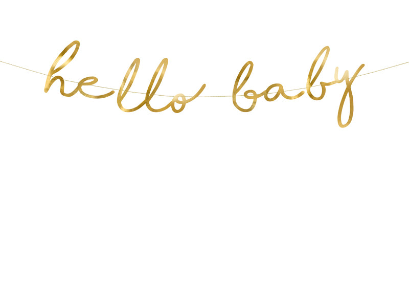 Banner Little Star Gold "Hello Baby" - GRL83-019M